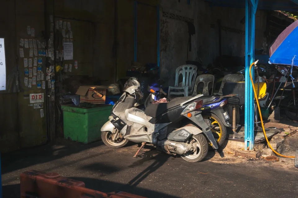 Xe gia đình vừa bảo dưỡng